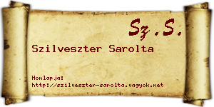 Szilveszter Sarolta névjegykártya